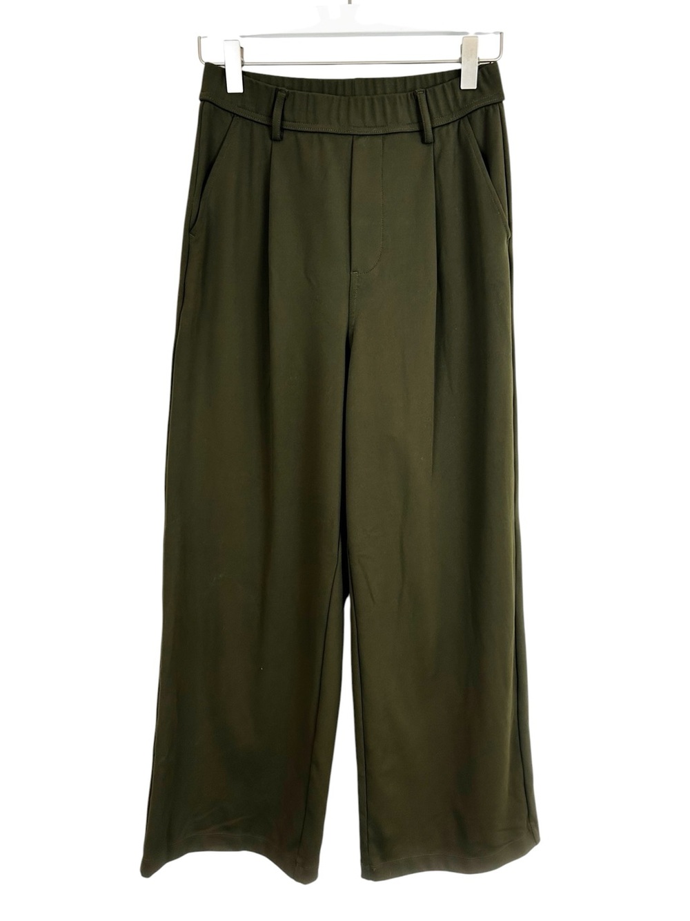 Halara Olive Green Wide Leg Pants Women's Size Small Petite